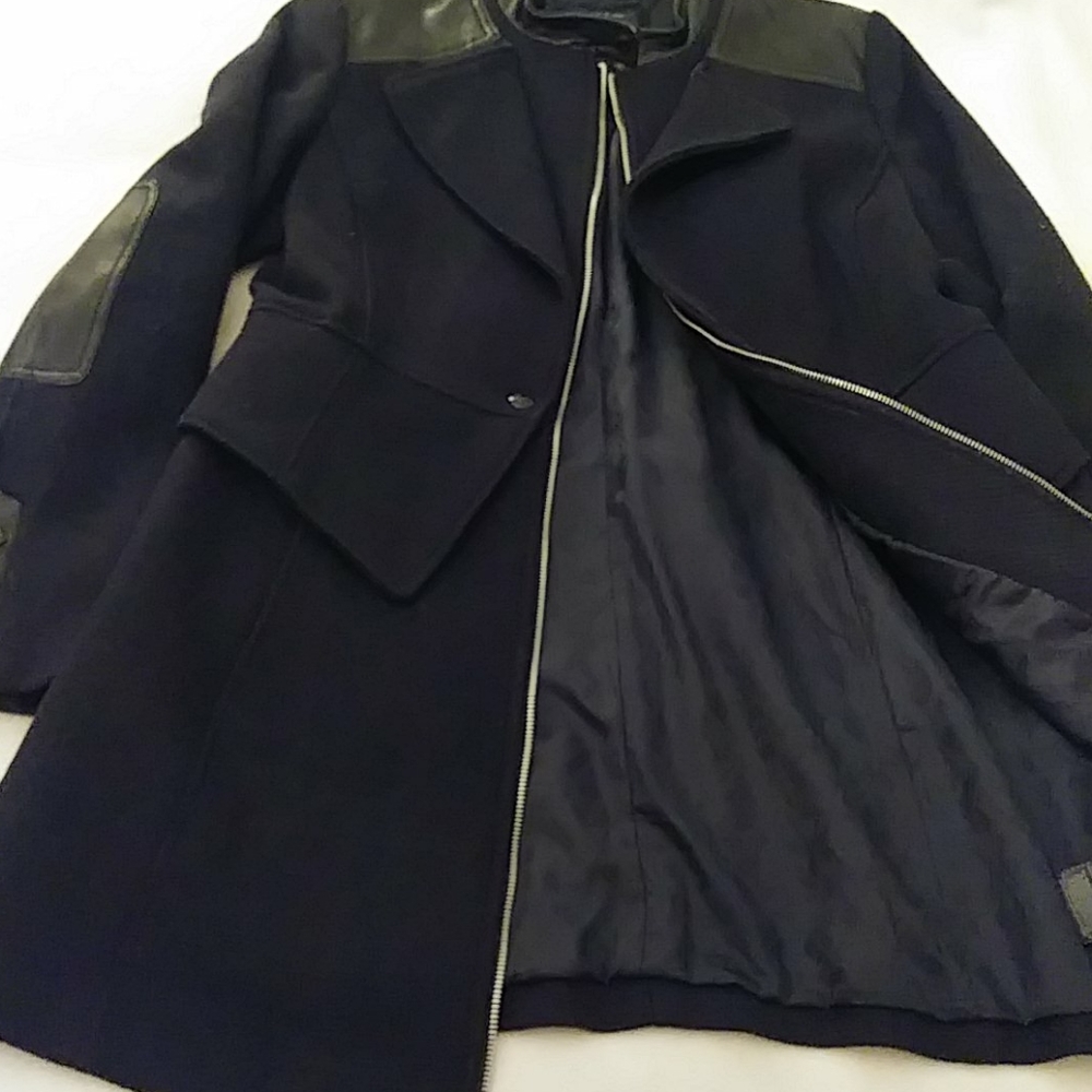 GUESS Tweed Riding Jacket (Navy&black) - Picture 10 of 11
